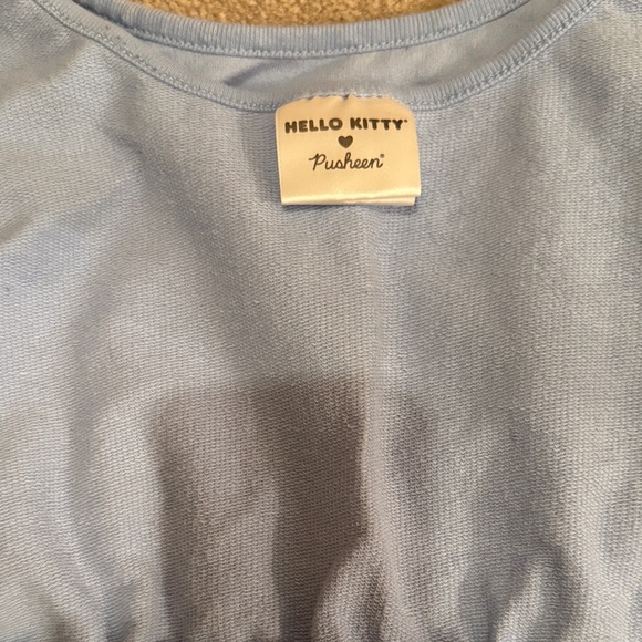 Hello Kitty/Pusheen Blue Crop Top - Picture 2 of 4